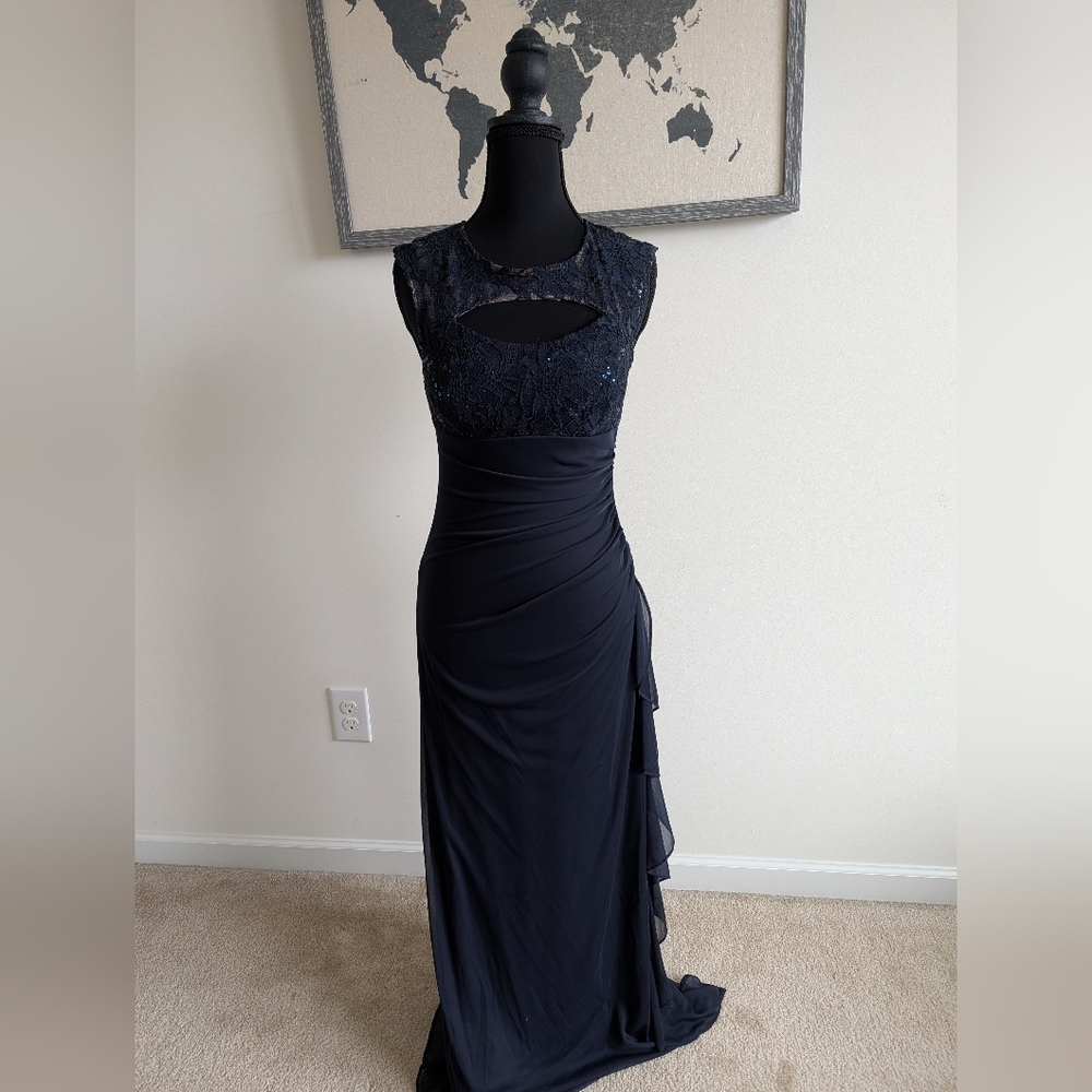 Sequined Navy dress, size 4